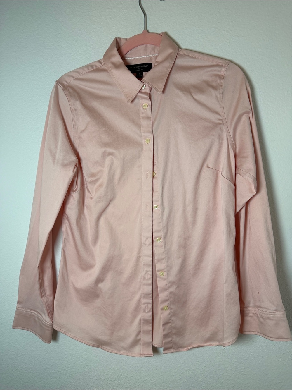 Banana Republic Light Pink Men's Dress Shirt